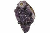 Amethyst Geode Section on Metal Stand - Uruguay #139841-1